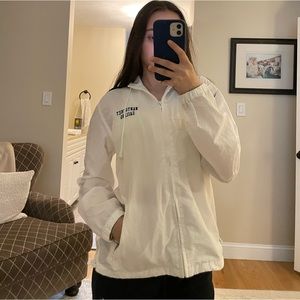 Brandy Melville white windbreaker